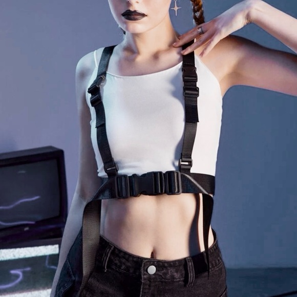 Black Canvass Underbust Harness New main image 11